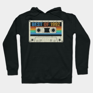 Best Of 1992 32nd Birthday Gifts Cassette Tape Vintage Hoodie